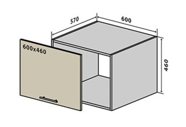 В76 Окапник Пенал 60 Інтерно / Interno Luxe VIP-master