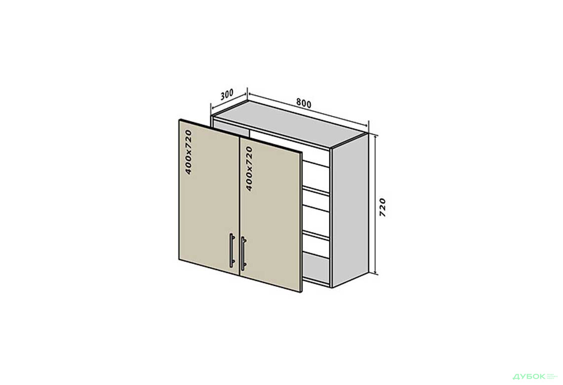 В8 Тумба 2Д 80 Інтерно Люкс / Interno Luxe VIP-master - Зображення 1 Зображення 1 - В8 Тумба 2Д 80 Інтерно Люкс / Interno Luxe VIP-master