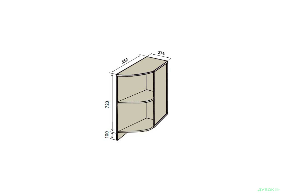 Н17R Полки угловые Интерно Люкс / Interno Luxe Вип-Мастер