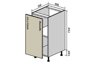 Н3 Тумба 1Д 40 Інтерно Люкс / Interno Luxe VIP-master