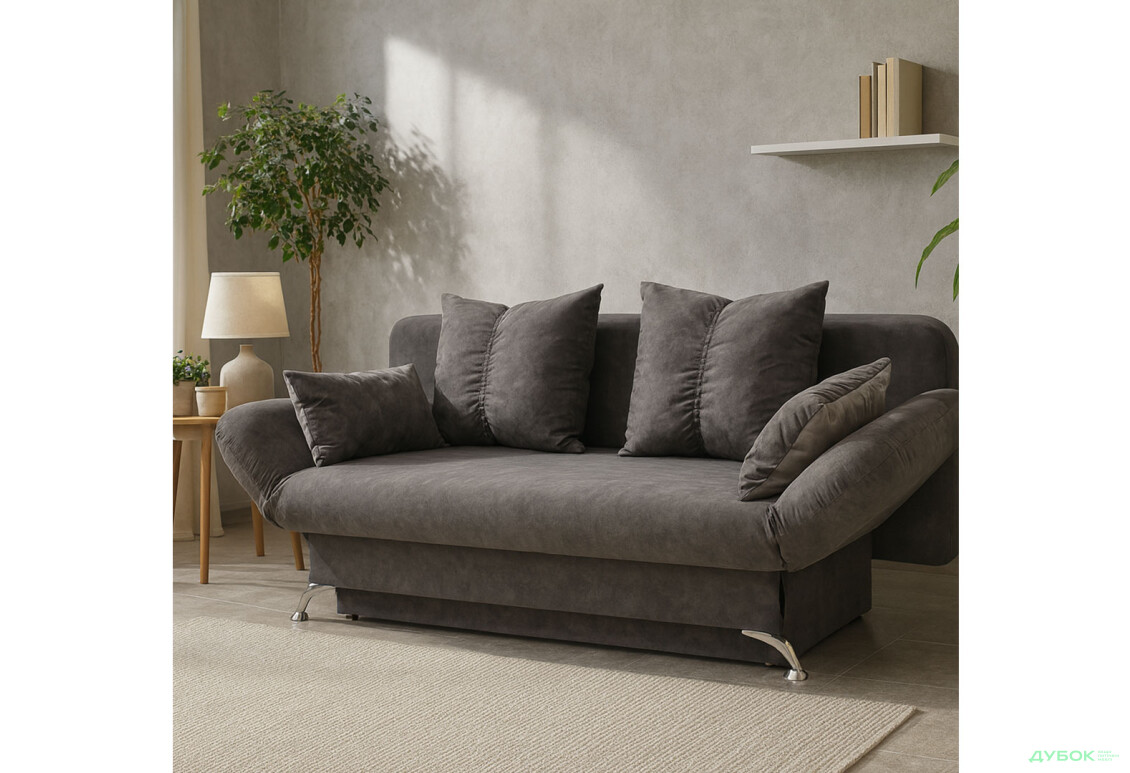 Зображення 2 - Диван Elegant Бенефіт 39 200x105 см темно-сірий