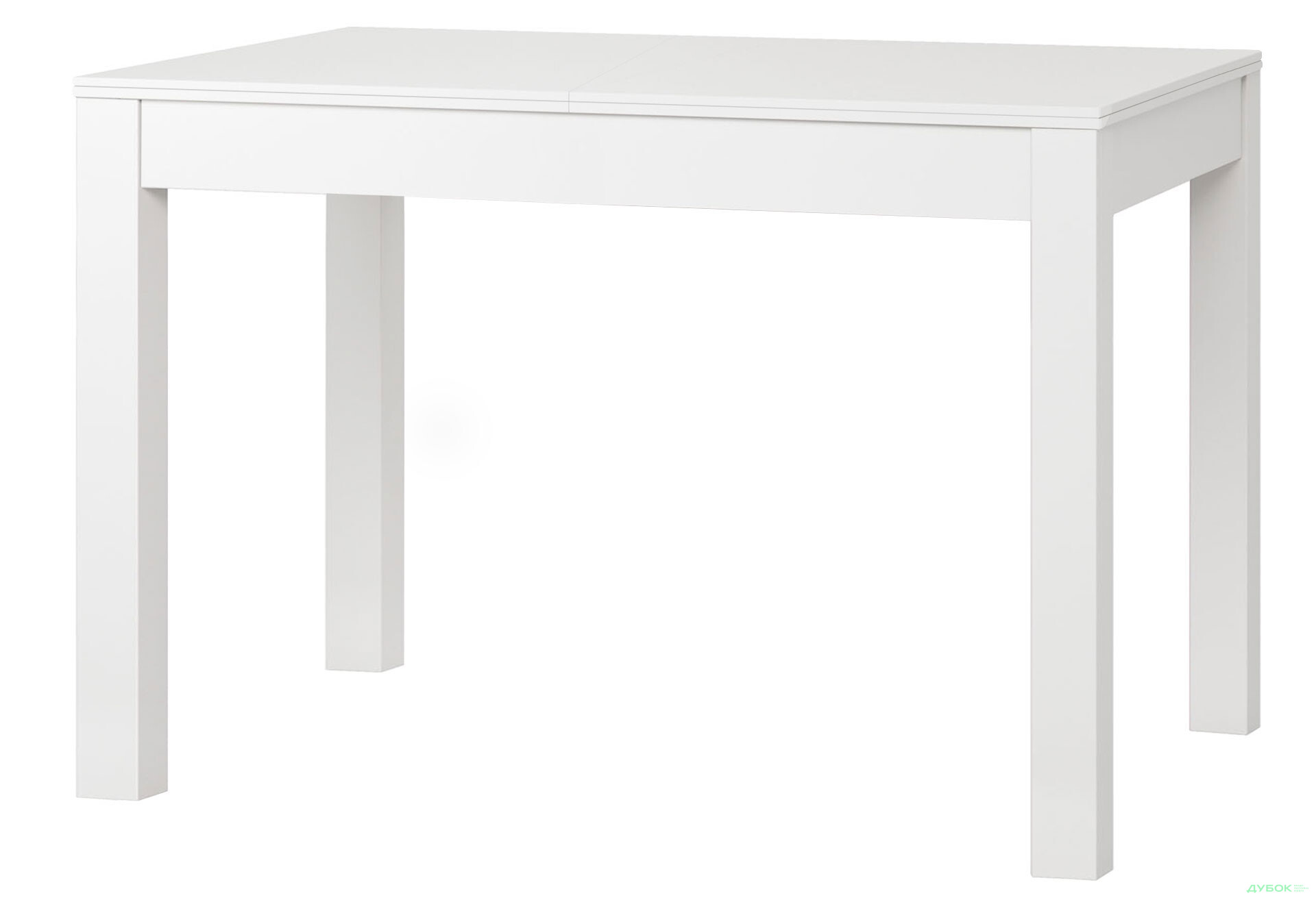 Стіл обідній Модуль Люкс Космо 122x74 см розкладний, білий - Зображення 1 Зображення 1 - Стіл обідній Модуль Люкс Космо 122x74 см розкладний, білий