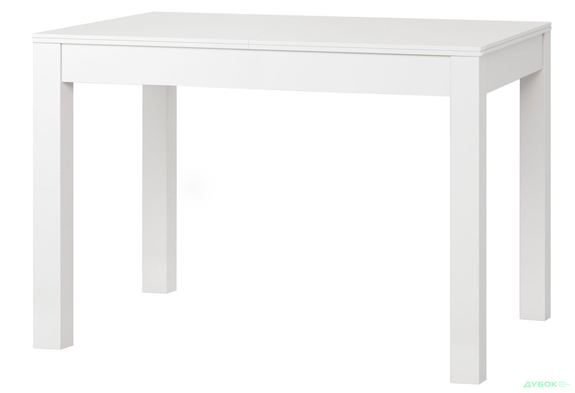 Стіл обідній Модуль Люкс Космо 122x74 см розкладний, білий - Зображення 1 Зображення 1 - Стіл обідній Модуль Люкс Космо 122x74 см розкладний, білий