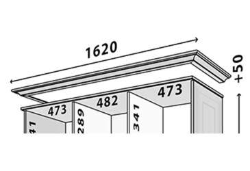 Карниз модуля №3 Марсель VIP-master