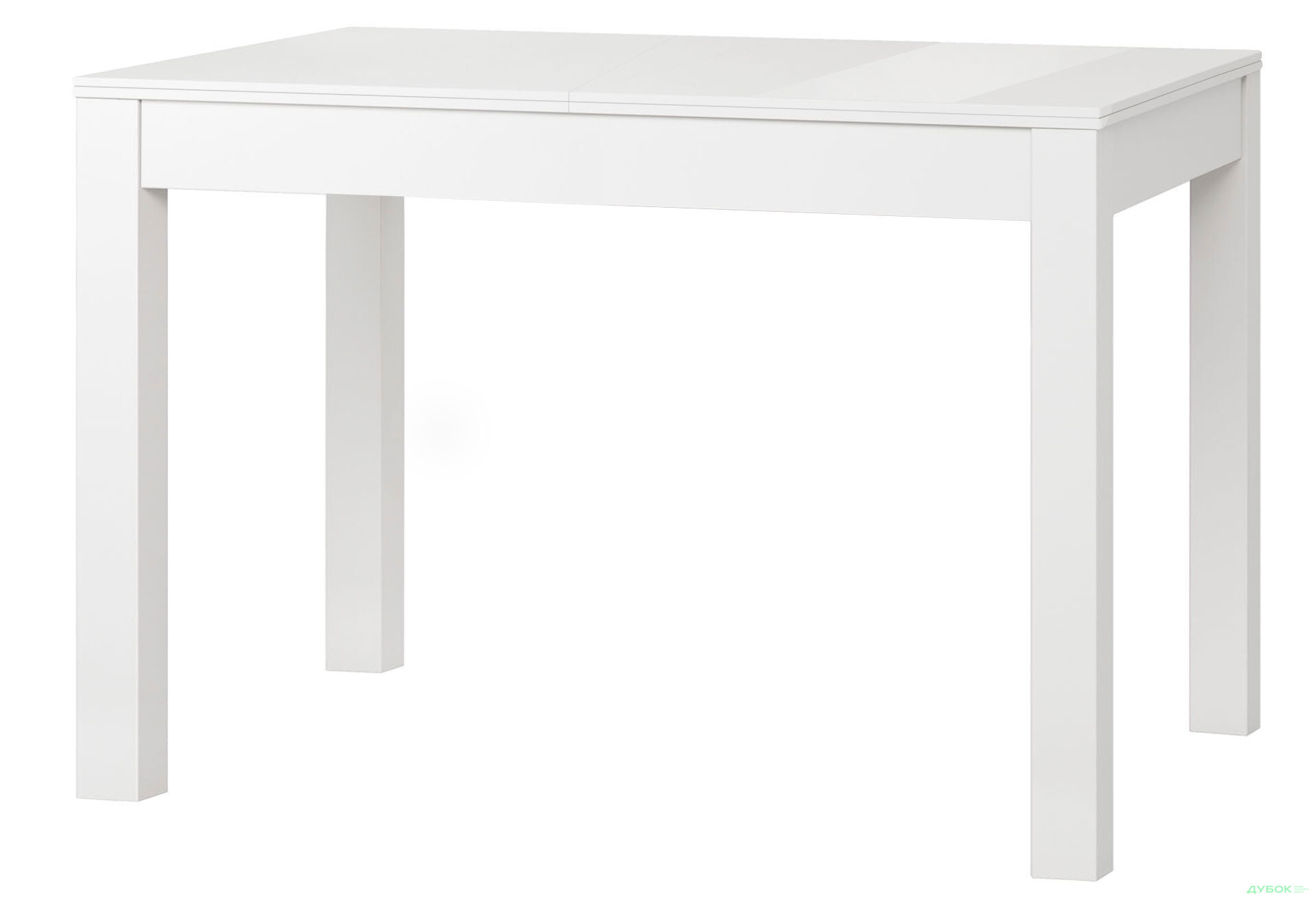 Стіл обідній Модуль Люкс Космо скло 122x74 см розкладний, білий - Зображення 1 Зображення 1 - Стіл обідній Модуль Люкс Космо скло 122x74 см розкладний, білий