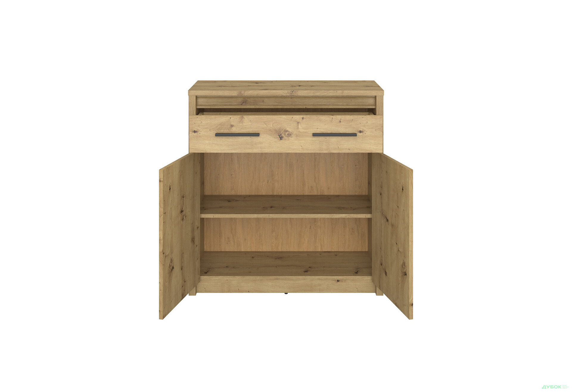 Комод VMV holding Айсон 2-дверний з шухлядою 87 см Дуб артізан - Зображення 3 Зображення 3 - Комод VMV holding Айсон 2-дверний з шухлядою 87 см Дуб артізан