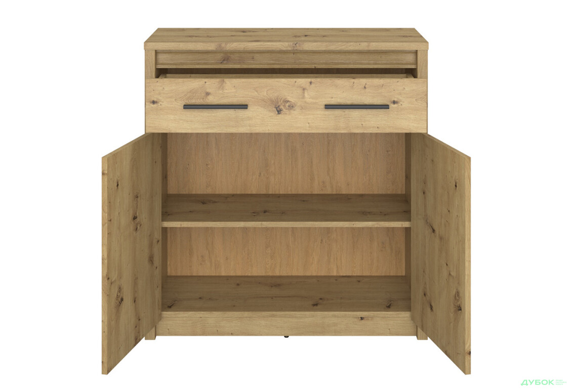 Комод VMV holding Айсон 2-дверний з шухлядою 87 см Дуб артізан - Зображення 3 Зображення 3 - Комод VMV holding Айсон 2-дверний з шухлядою 87 см Дуб артізан