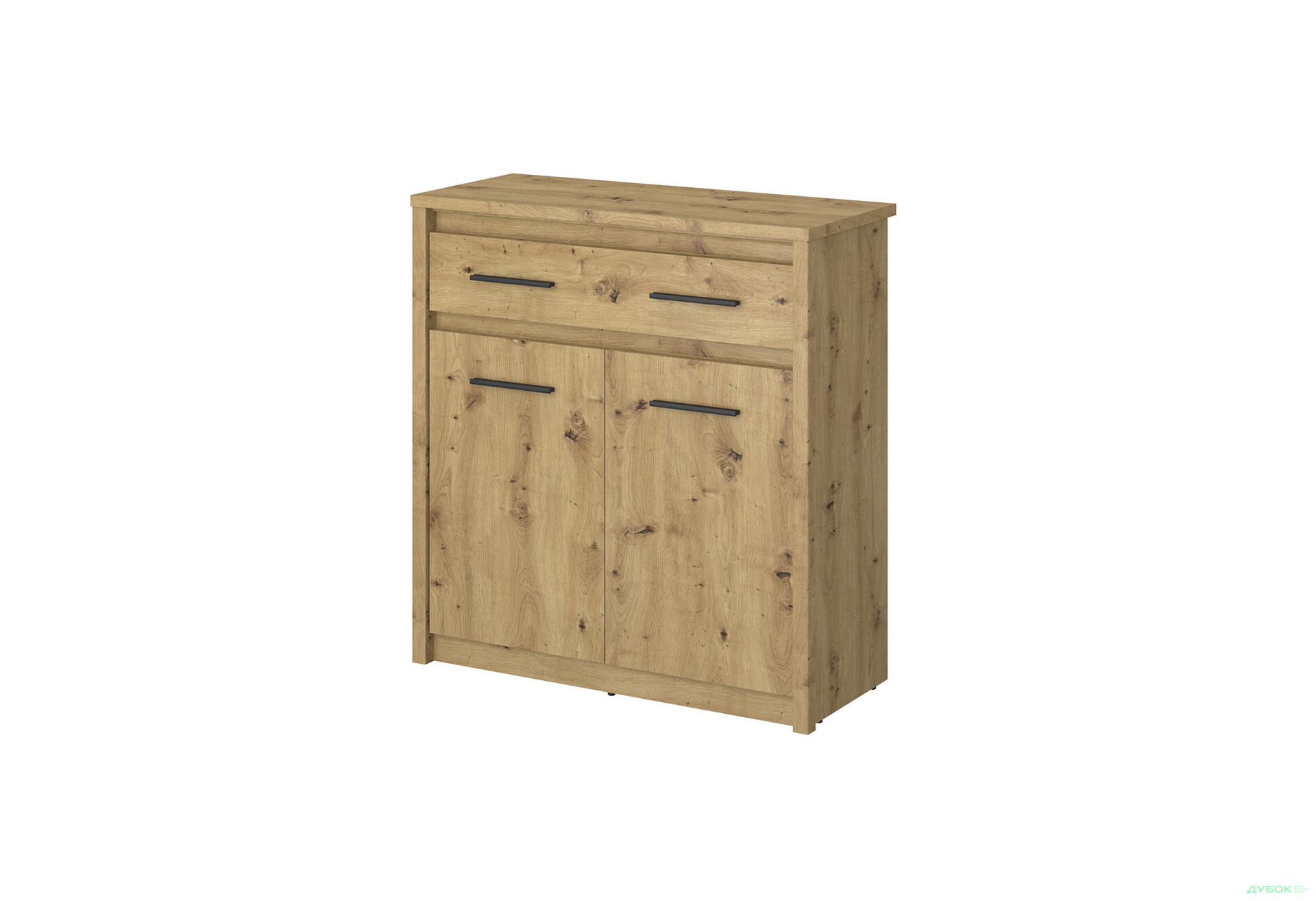 Комод VMV holding Айсон 2-дверний з шухлядою 87 см Дуб артізан - Зображення 1 Зображення 1 - Комод VMV holding Айсон 2-дверний з шухлядою 87 см Дуб артізан