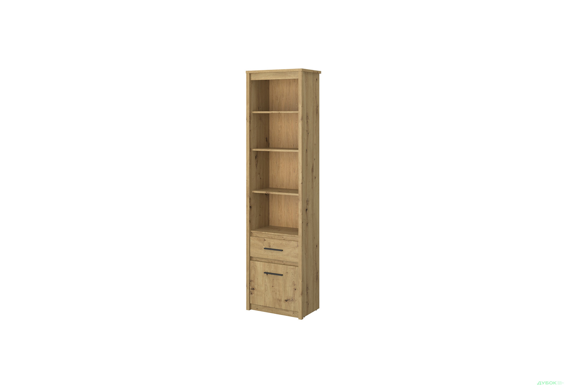 Шафа-стелаж комбінований VMV holding Айсон з шухлядою 56 см Дуб артизан - Зображення 1 Зображення 1 - Шафа-стелаж комбінований VMV holding Айсон з шухлядою 56 см Дуб артизан
