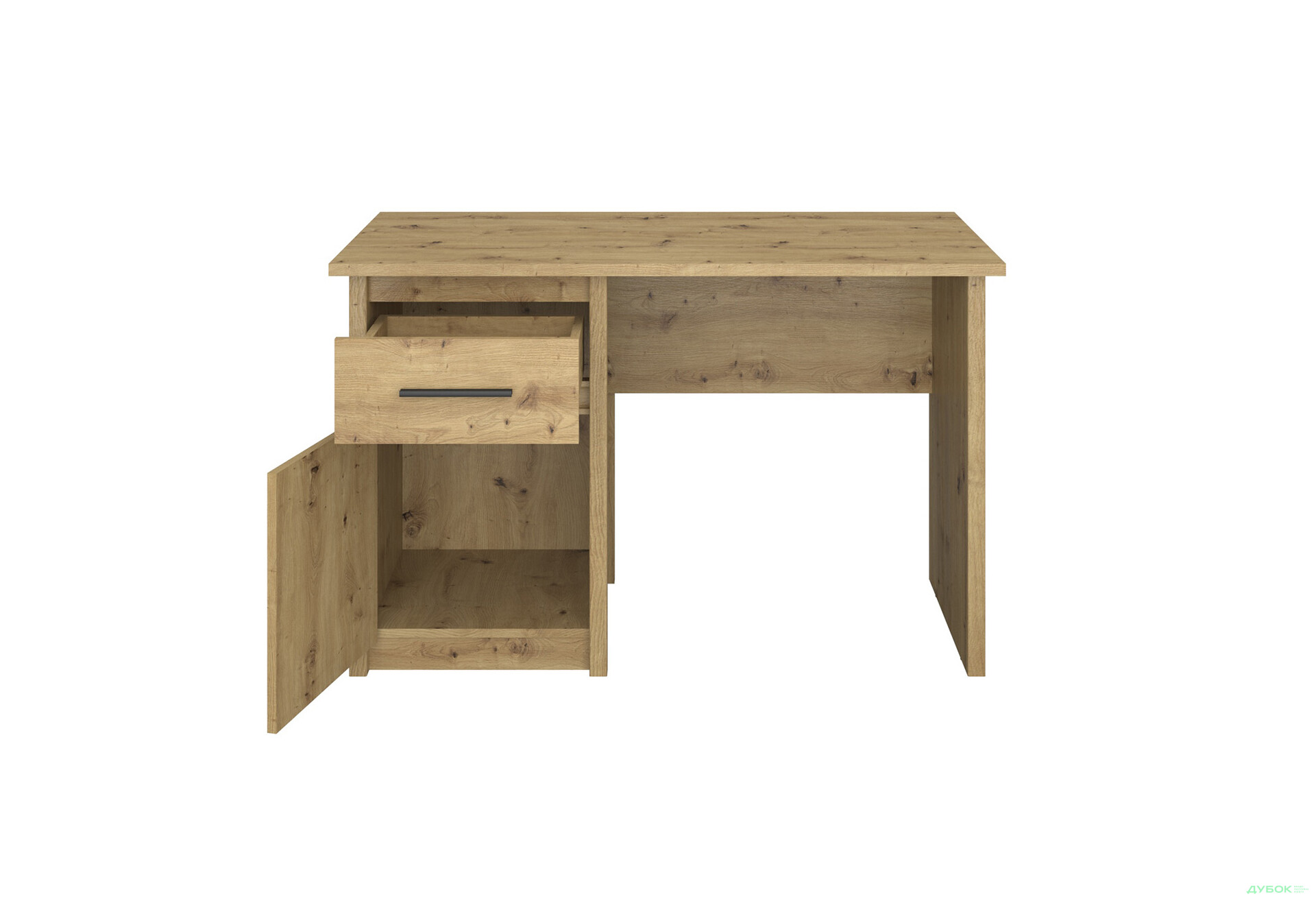 Стол письменный ВМВ Холдинг Айсон 120x60 см с тумбой и ящиком, дуб артизан - Изображение 2 Изображение 2 - Стол письменный ВМВ Холдинг Айсон 120x60 см с тумбой и ящиком, дуб артизан