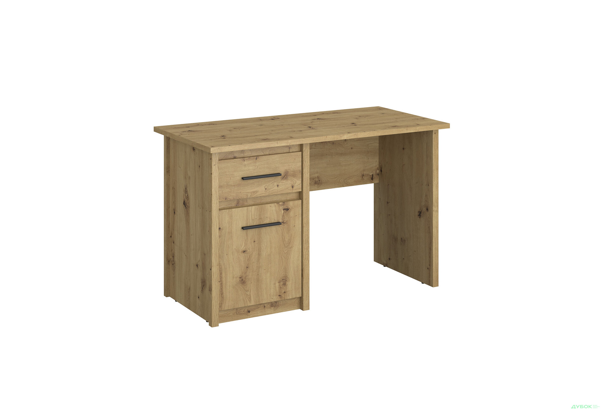Стол письменный ВМВ Холдинг Айсон 120x60 см с тумбой и ящиком, дуб артизан - Изображение 1 Изображение 1 - Стол письменный ВМВ Холдинг Айсон 120x60 см с тумбой и ящиком, дуб артизан