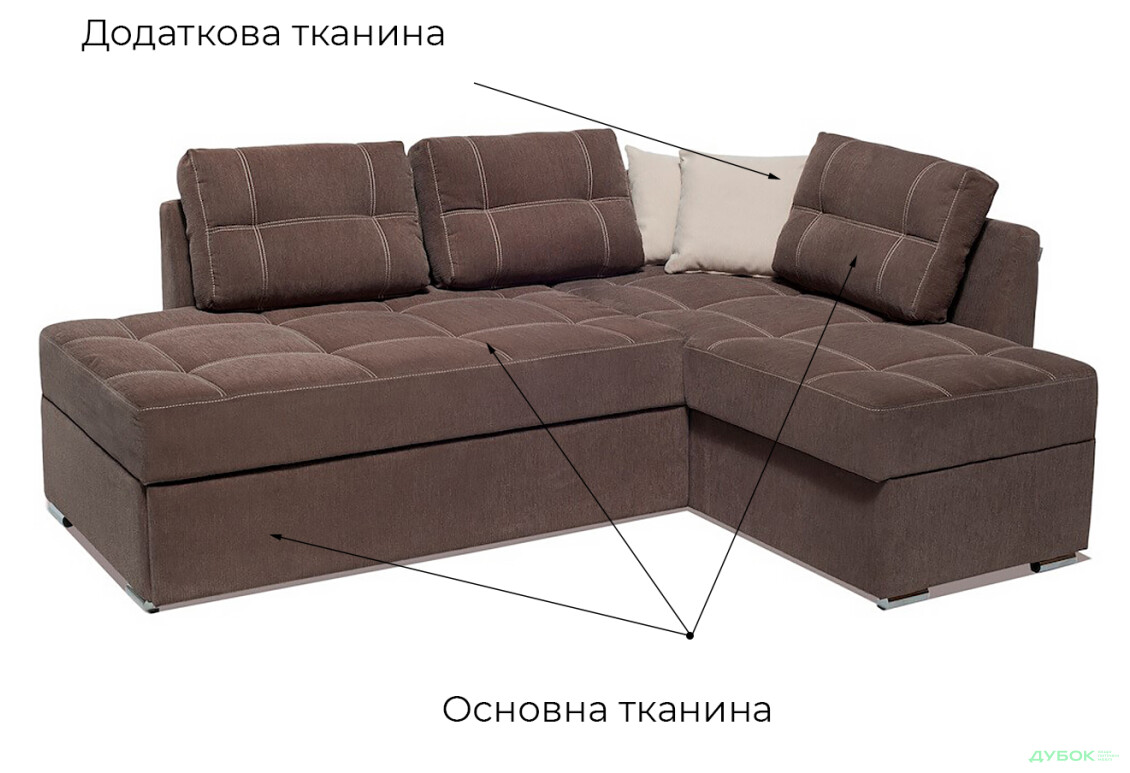 Зображення 5 - М'який куточок Vika Плаза 210x170 см