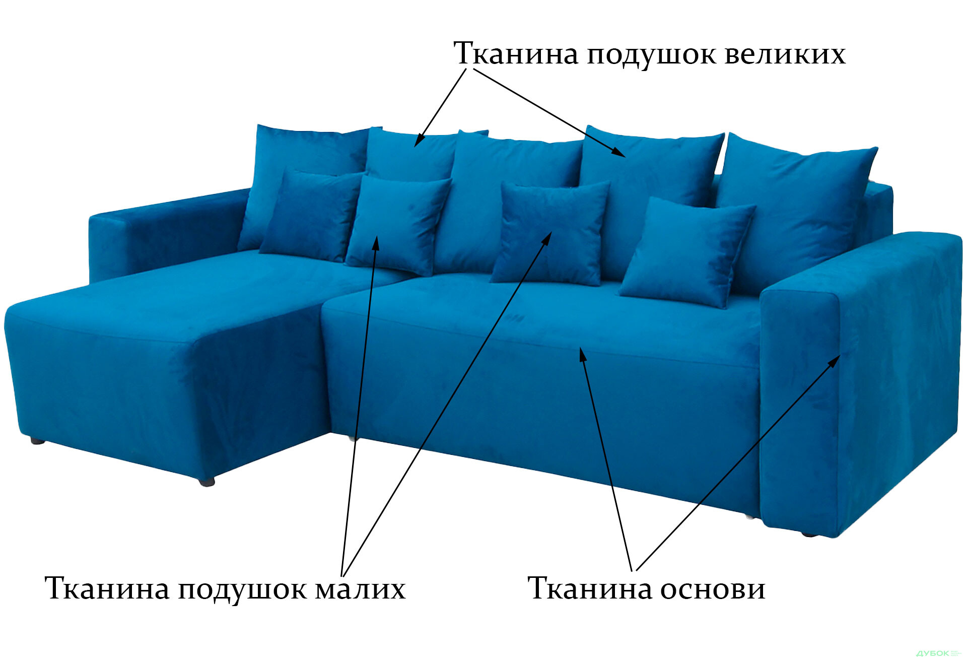 Зображення 4 - М'який куточок Vika Вейдер B 270x145 см