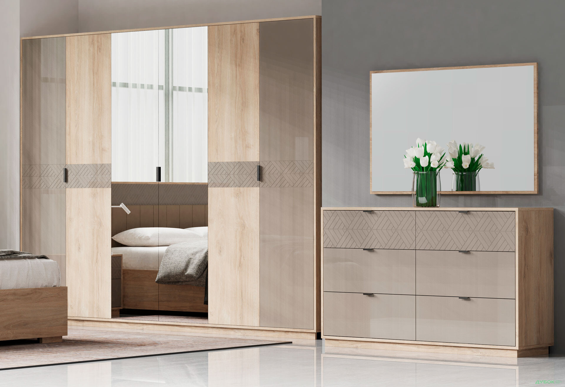 Зображення 2 - Модульна спальня Грейс Світ Меблів