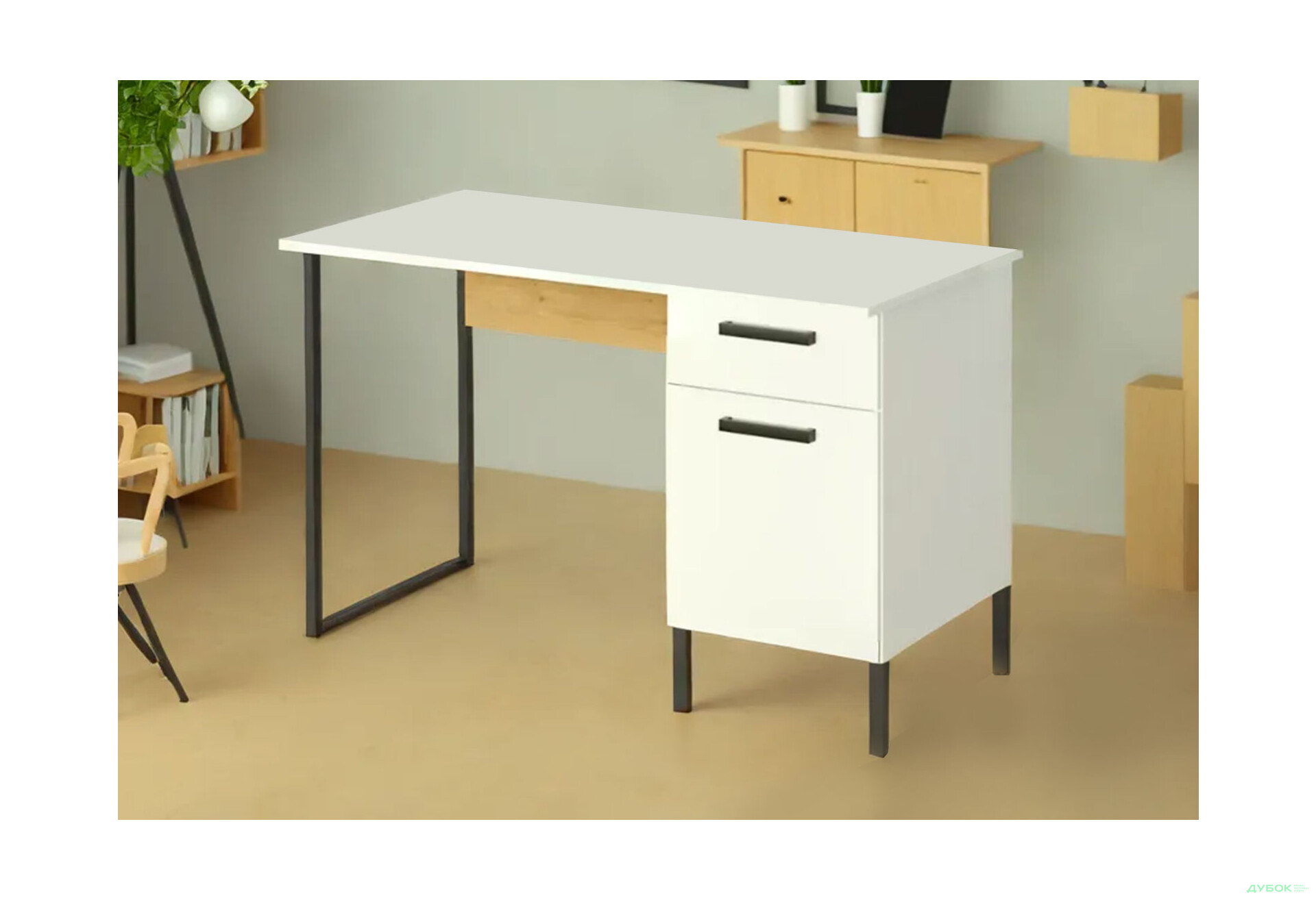 Стол письменный ВМВ Холдинг Сантес 120x60 см с тумбой и ящиком - Изображение 3 Изображение 3 - Стол письменный ВМВ Холдинг Сантес 120x60 см с тумбой и ящиком