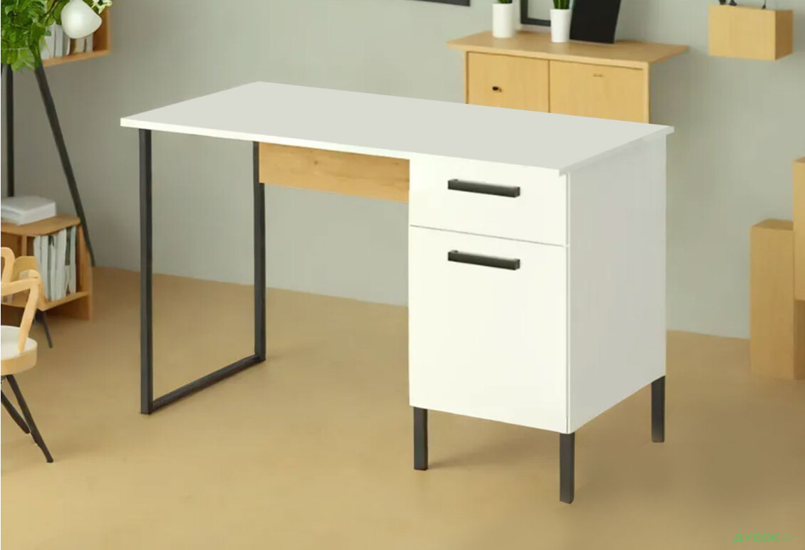 Стол письменный ВМВ Холдинг Сантес 120x60 см с тумбой и ящиком - Изображение 3 Изображение 3 - Стол письменный ВМВ Холдинг Сантес 120x60 см с тумбой и ящиком