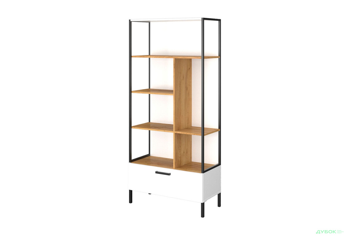 Шкаф-стеллаж открытый ВМВ Холдинг Сантес с ящиком 90 см - Изображение 1 Изображение 1 - Шкаф-стеллаж открытый ВМВ Холдинг Сантес с ящиком 90 см
