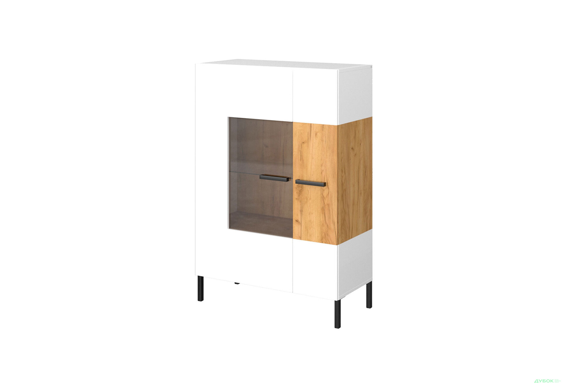 Шафа-вітрина низька VMV holding Сантес 90 см - Зображення 1 Зображення 1 - Шафа-вітрина низька VMV holding Сантес 90 см