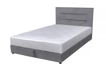 Ліжко-подіум Vika Горизонт 140х200 см підйомне, сіре
