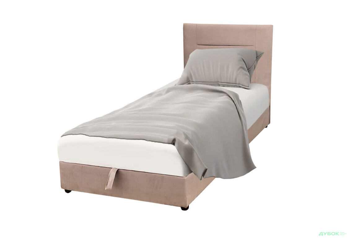 Ліжко Vika Горизонт 90х200 см підйомне, бежеве - Зображення 1 Зображення 1 - Ліжко Vika Горизонт 90х200 см підйомне, бежеве