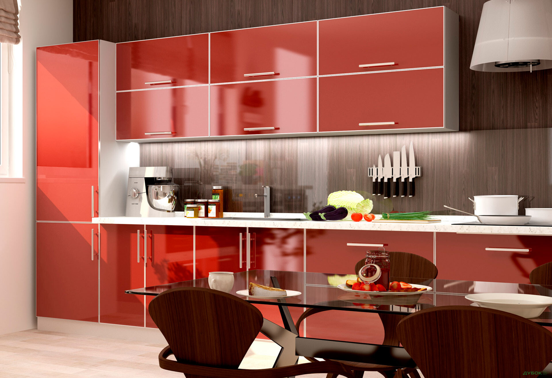 Кухня 3.8 Міррор Глосс / Mirror Gloss MebelStar - Зображення 1 Зображення 1 - Кухня 3.8 Міррор Глосс / Mirror Gloss MebelStar