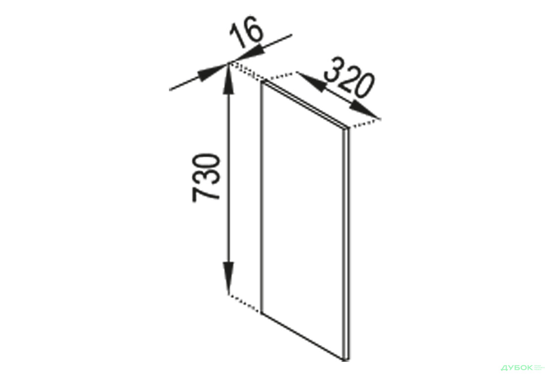 В панель (h-720) ДСП Марго Світ Меблів - Зображення 1 Зображення 1 - В панель (h-720) ДСП Марго Світ Меблів