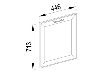 Фасад під посудомийку Ф 45 ПМ