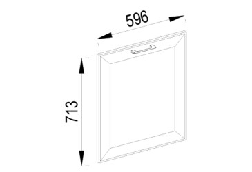 Фасад під посудомийку Ф 60 ПМ
