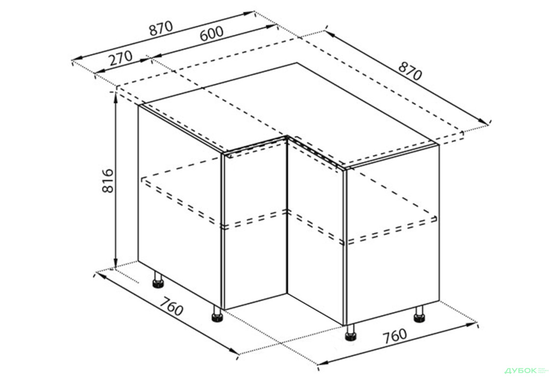 Н 87х87 угол Софи Svit Mebliv