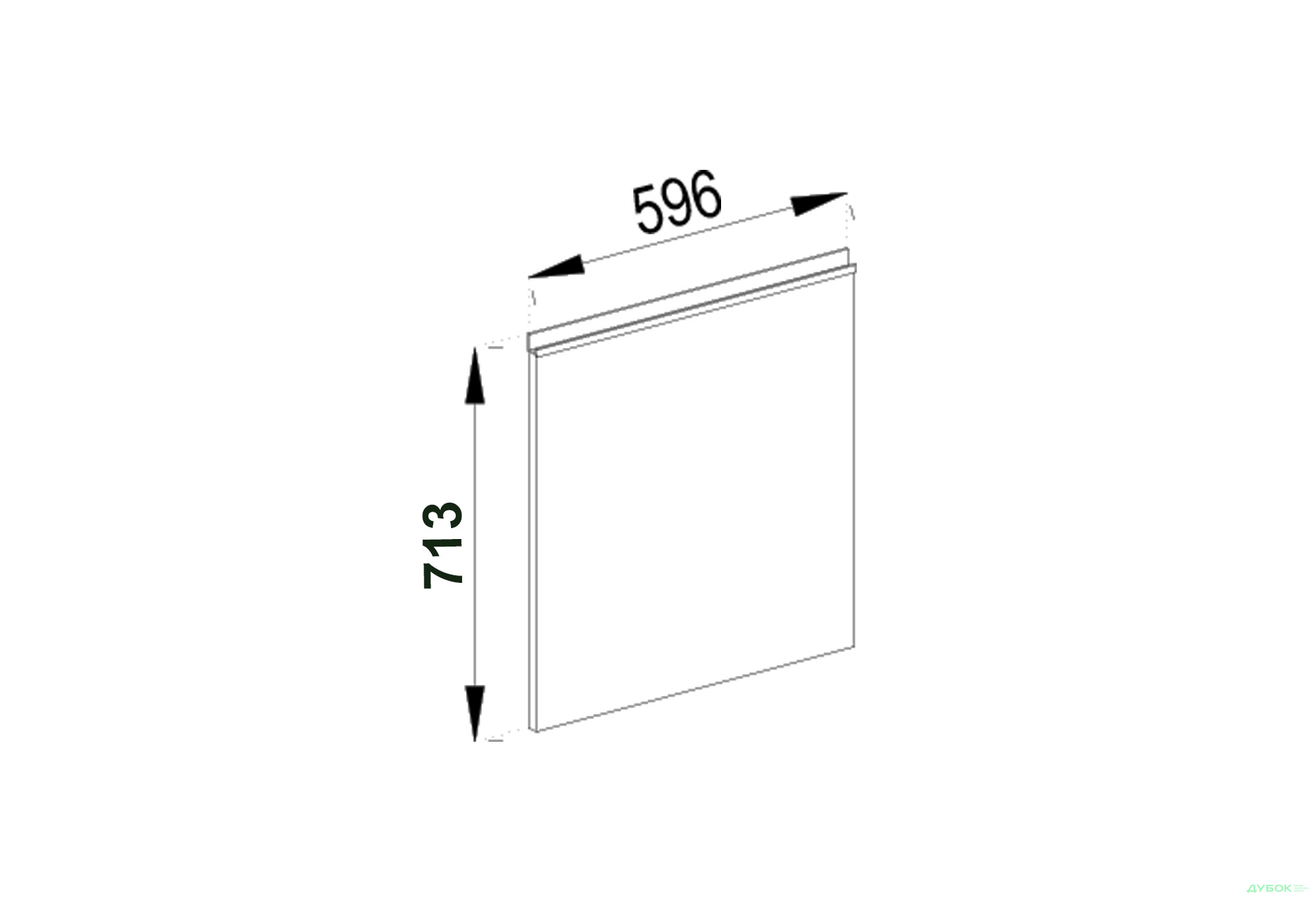 Фасад під посудомийку Ф 60 ПМ Софі Світ Меблів - Зображення 1 Зображення 1 - Фасад під посудомийку Ф 60 ПМ Софі Світ Меблів