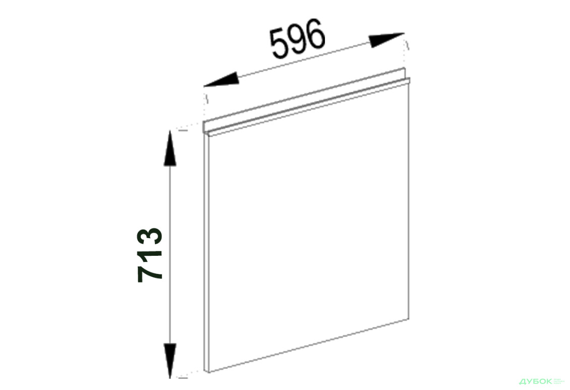 Фасад під посудомийку Ф 60 ПМ Софі Світ Меблів - Зображення 1 Зображення 1 - Фасад під посудомийку Ф 60 ПМ Софі Світ Меблів