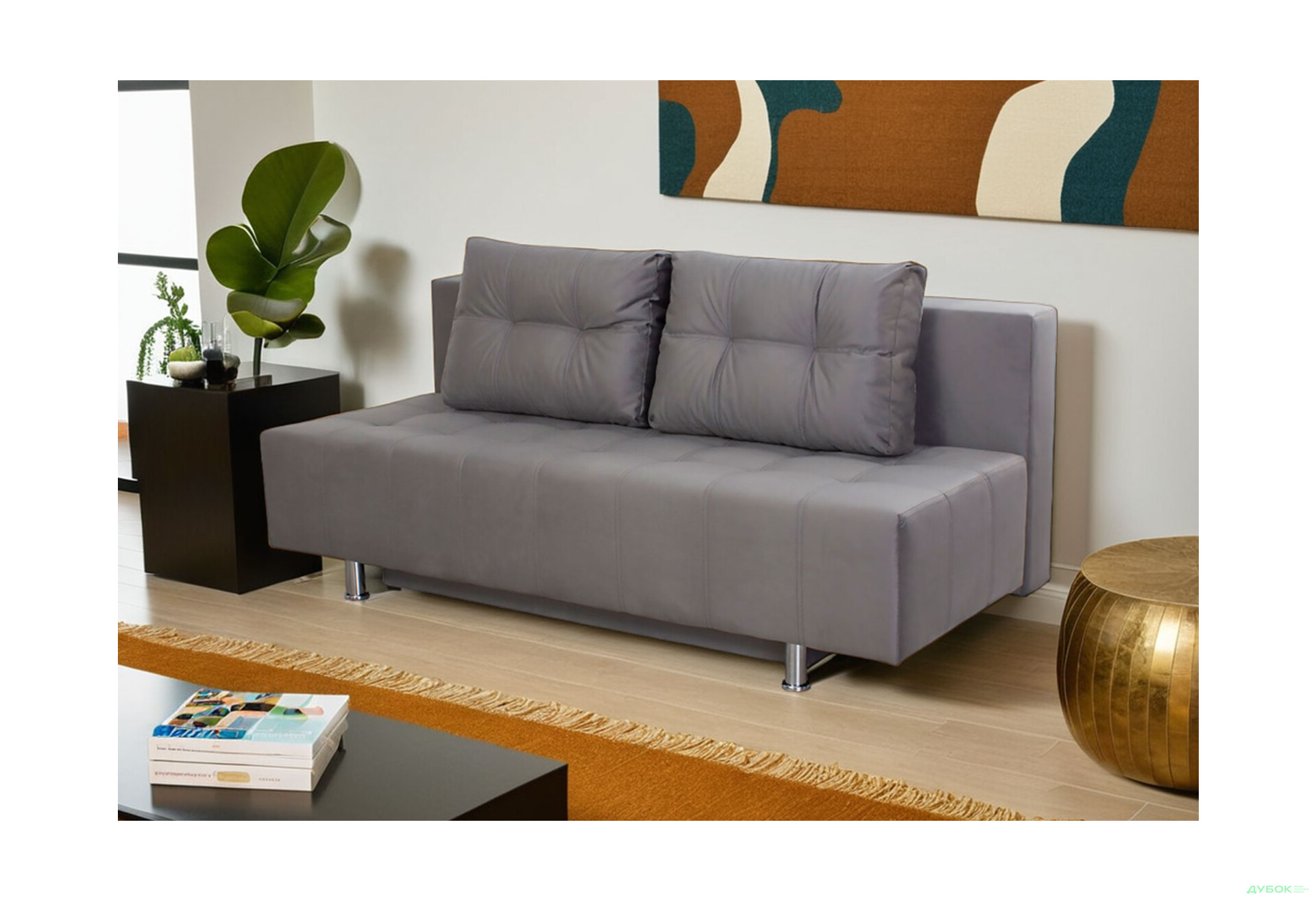 Диван Элегант Бенефит 41 192x92 см серый - Изображение 2 Изображение 2 - Диван Элегант Бенефит 41 192x92 см серый