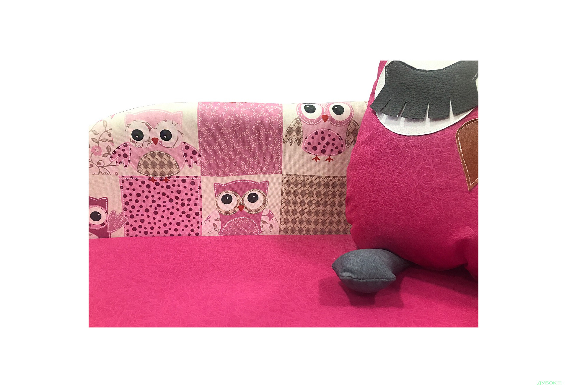 Диван Вика Сова правый угол 84x98 см розовый - Изображение 4 Изображение 4 - Диван Вика Сова правый угол 84x98 см розовый