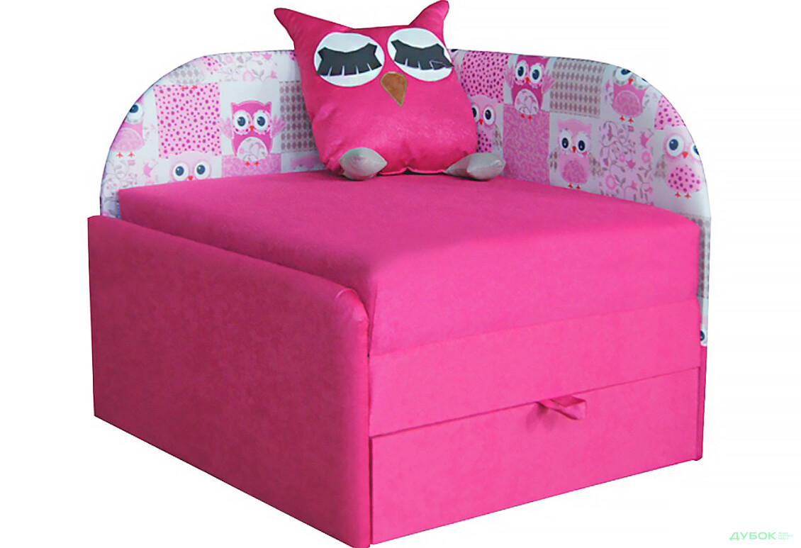 Диван Вика Сова левый угол 84x98 см розовый - Изображение 1 Изображение 1 - Диван Вика Сова левый угол 84x98 см розовый
