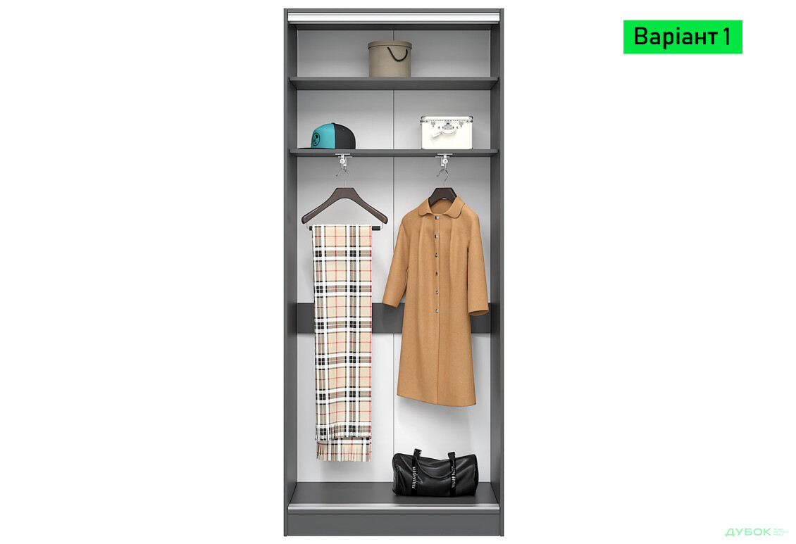 Изображение 2 - Корпус 450 УНИ Шкаф-купе 2Д 1100х2400 Киевский стандарт