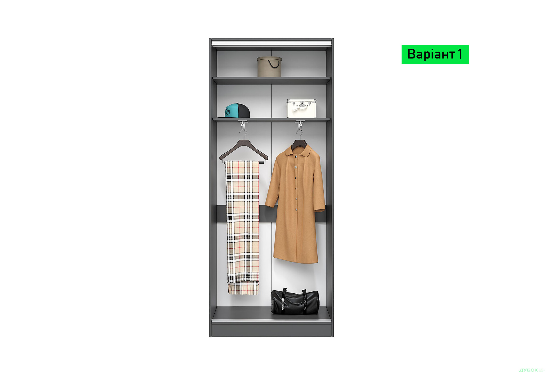 Изображение 2 - Корпус 450 УНИ Шкаф-купе 2Д 1200х2400 Киевский стандарт