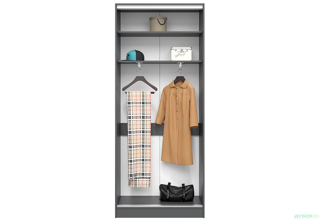 Корпус 450 УНИ Шкаф-купе 2Д 1200х2400 Киевский стандарт