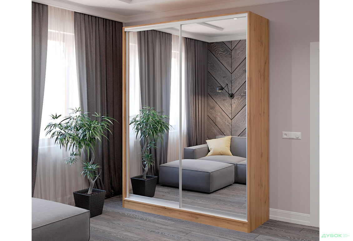 Зображення 2 - Шафа-купе 2Д 1300х2400 Київський стандарт