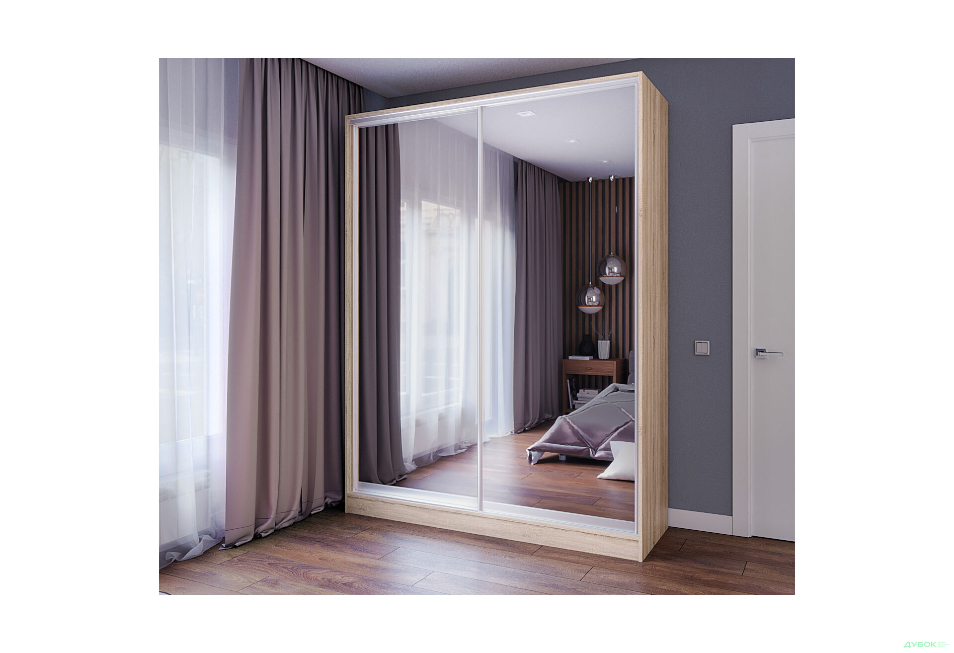 Зображення 3 - Шафа-купе 2Д 1400х2400 Київський стандарт