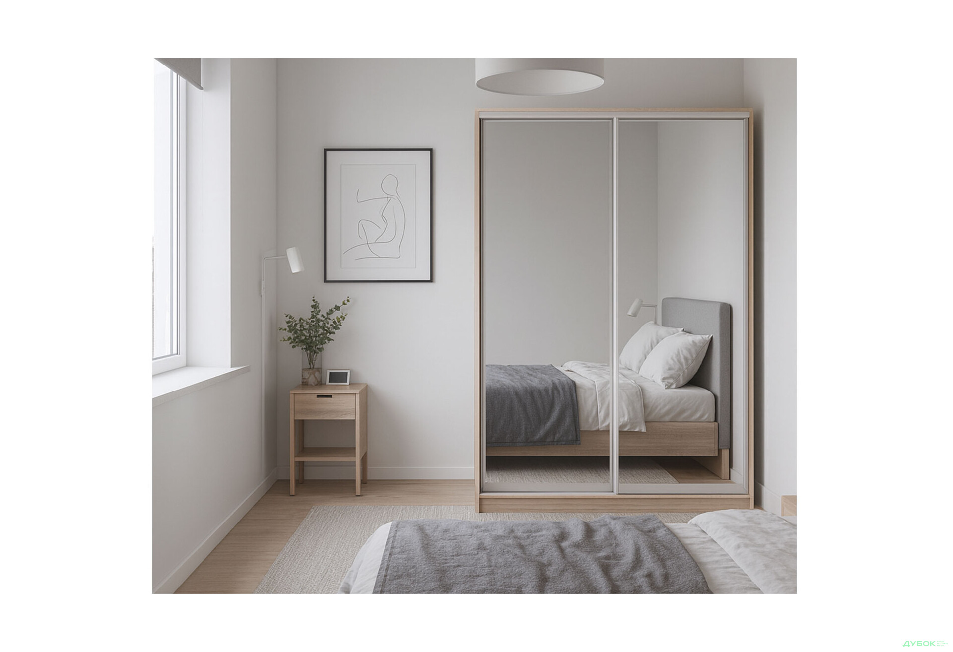 Зображення 2 - Шафа-купе 2Д 1500х2400 Київський стандарт