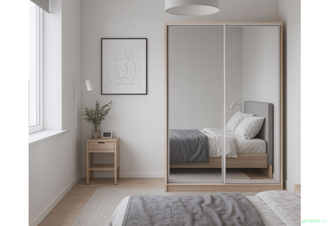 Зображення 2 - Шафа-купе 2Д 1500х2400 Київський стандарт