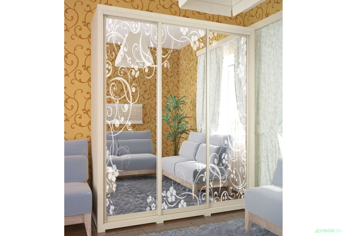 Зображення 2 - Шафа-купе Доміно 3Д 2200х1770х450 VIP-master