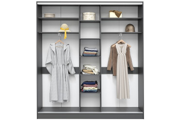 Корпус 450 Стандарт Шкаф-купе 3Д 2200х2400 Киевский стандарт