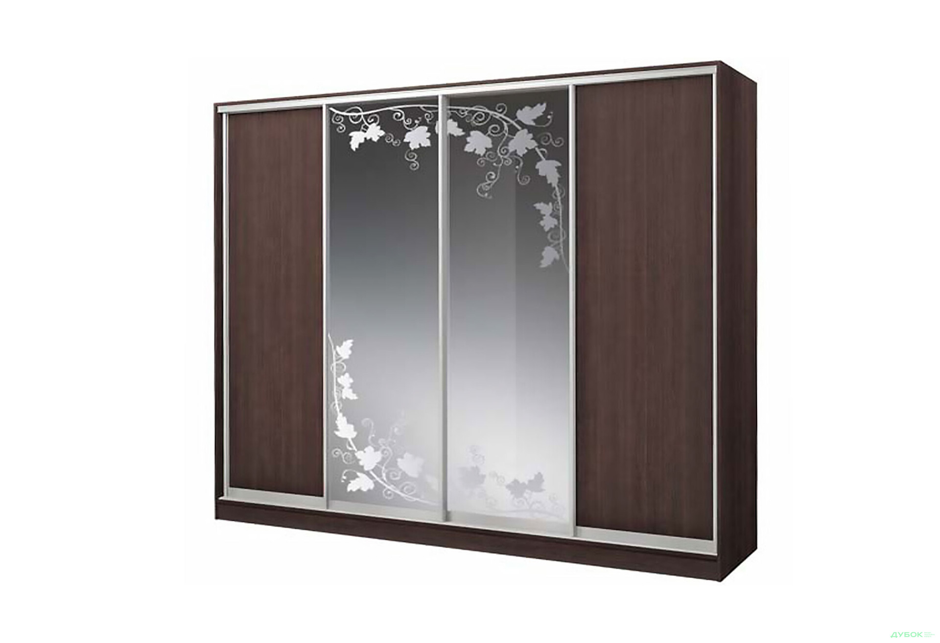 Шафа-купе 4Д 3600х2400 Київський стандарт - Зображення 1 Зображення 1 - Шафа-купе 4Д 3600х2400 Київський стандарт