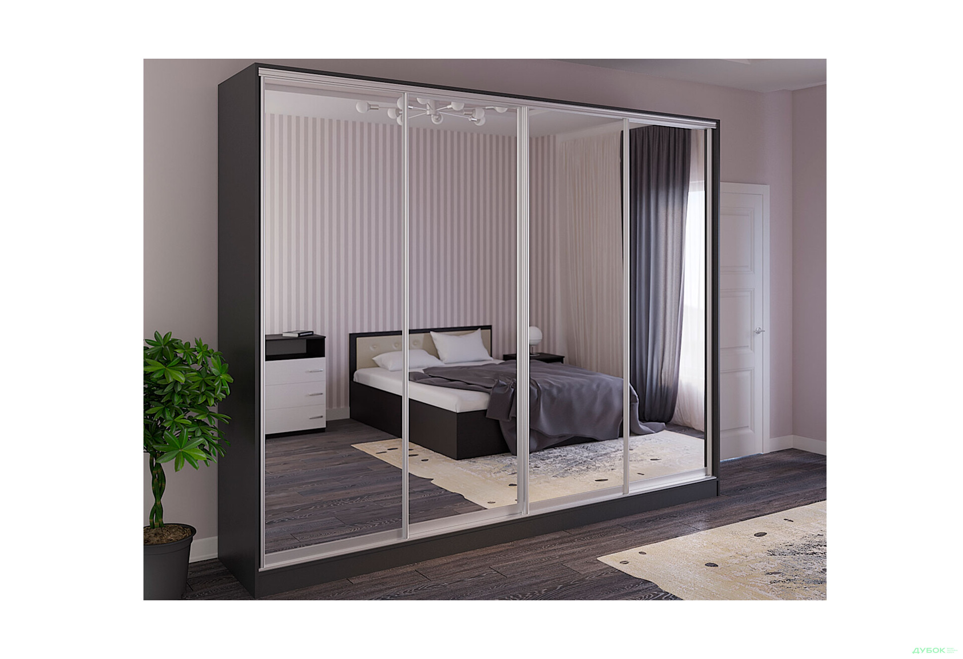 Шафа-купе 4Д 3600х2400 Київський стандарт - Зображення 5 Зображення 5 - Шафа-купе 4Д 3600х2400 Київський стандарт