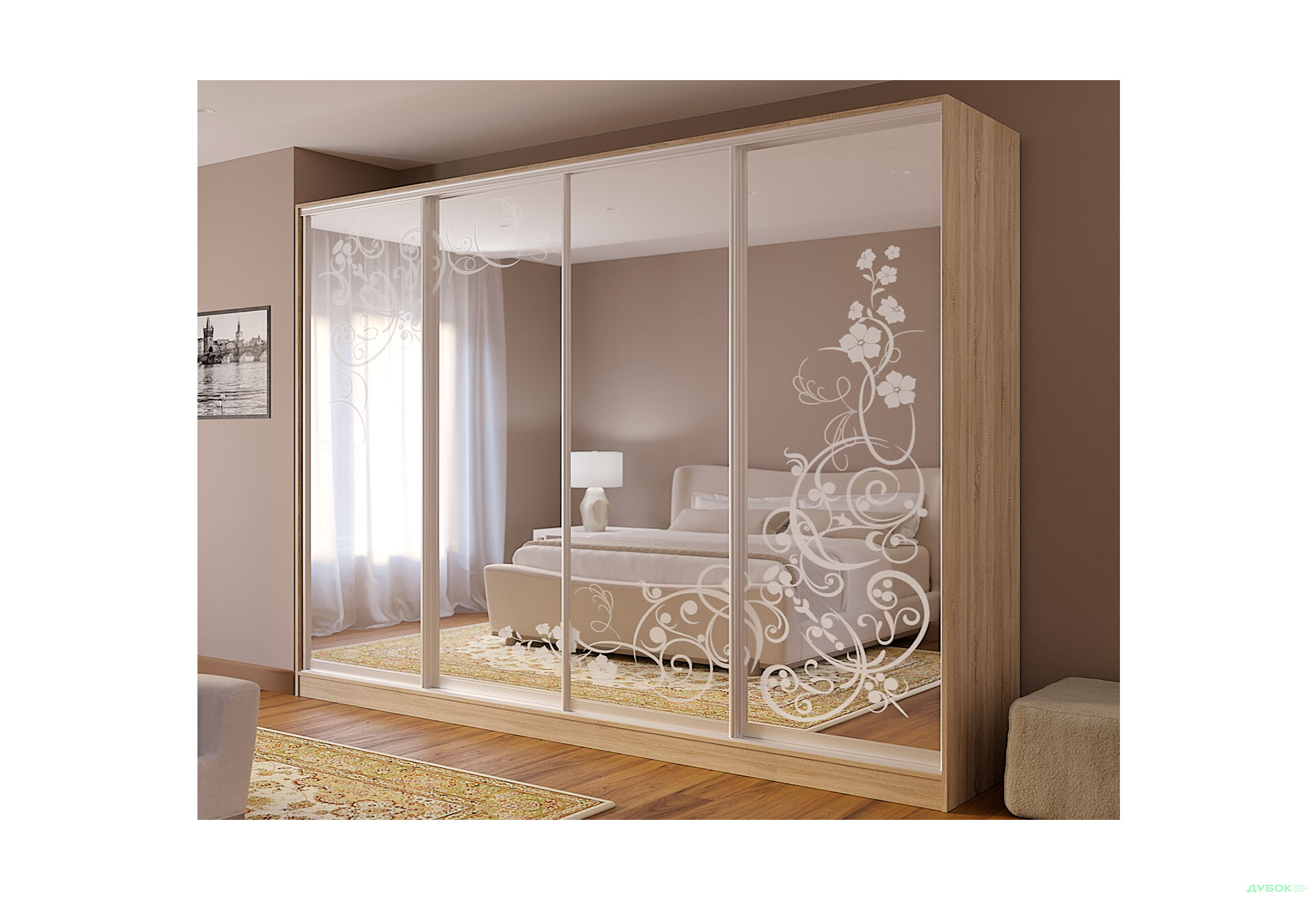 Шафа-купе 4Д 3600х2400 Київський стандарт - Зображення 4 Зображення 4 - Шафа-купе 4Д 3600х2400 Київський стандарт