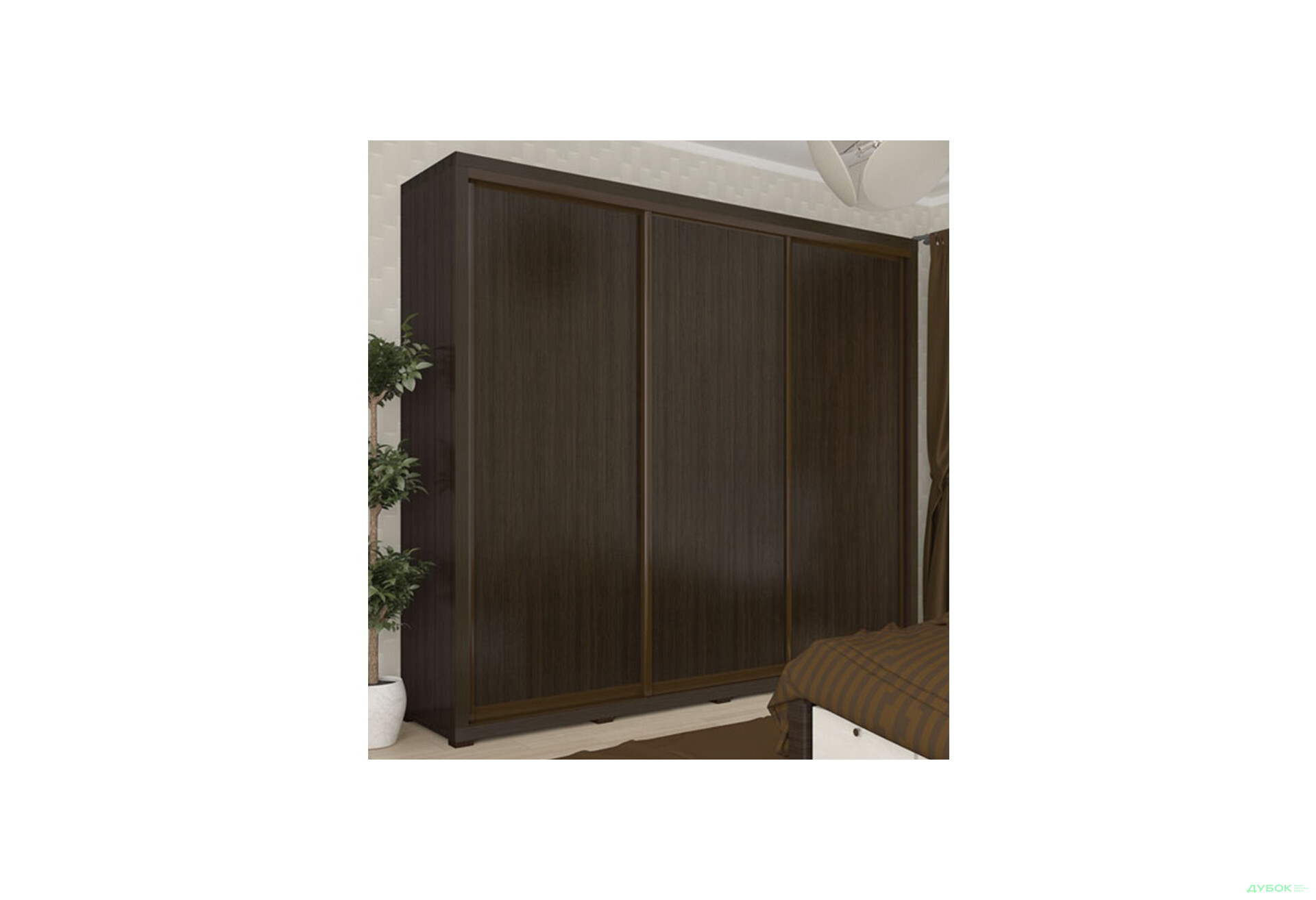 Шкаф-купе VIP-master Домино 3-дверный 220 см - Изображение 2 Изображение 2 - Шкаф-купе VIP-master Домино 3-дверный 220 см