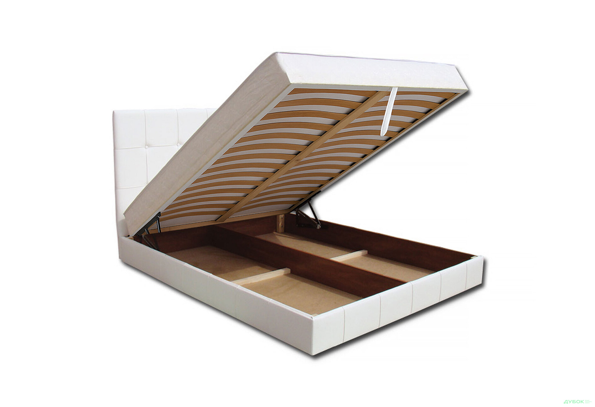 Изображение 3 - Кровать-подиум Vika Магнолия (матрас в жаккарде) 140х200 см подъемная