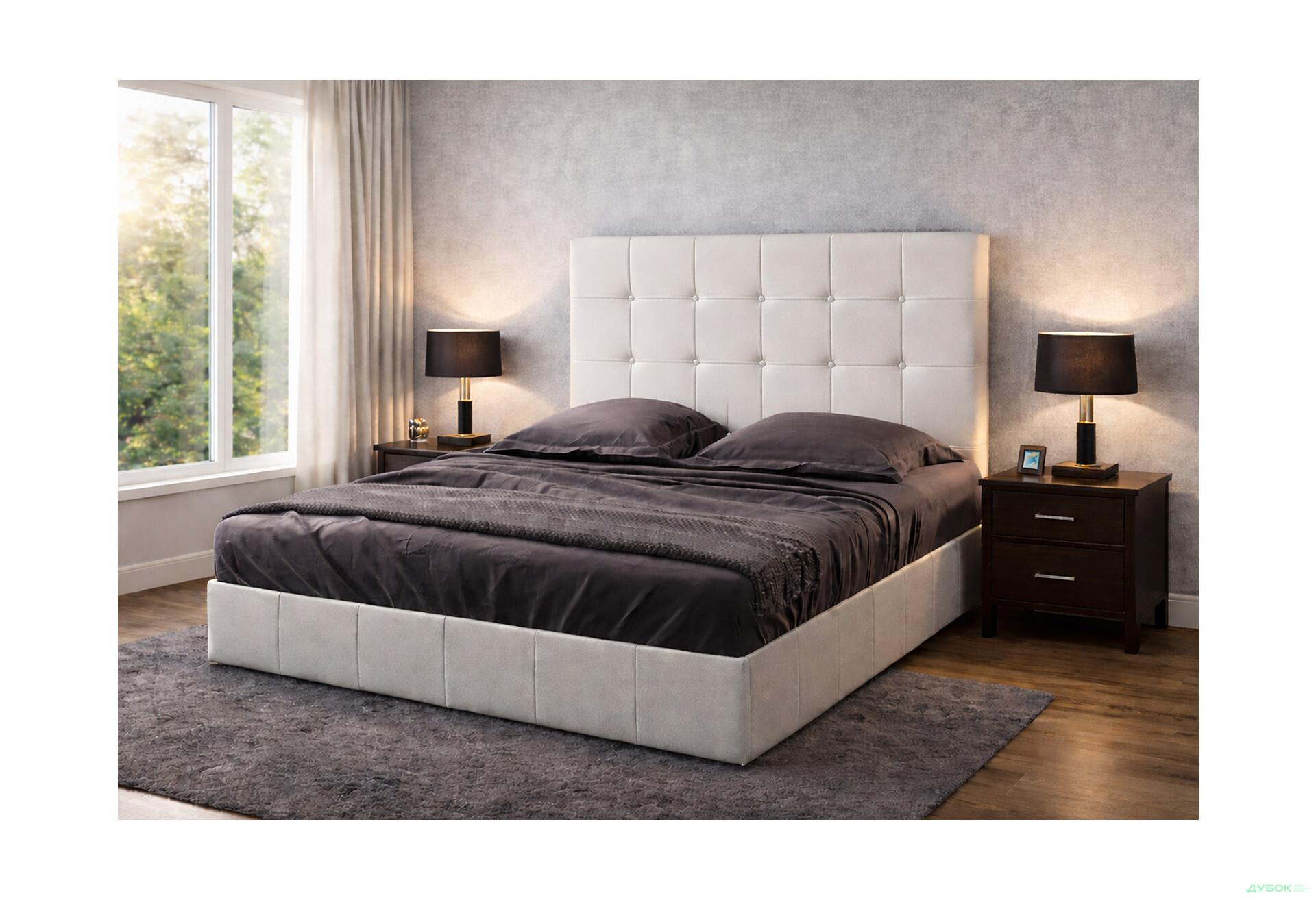 Изображение 2 - Кровать-подиум Vika Магнолия (матрас в жаккарде) 160х200 см подъемная