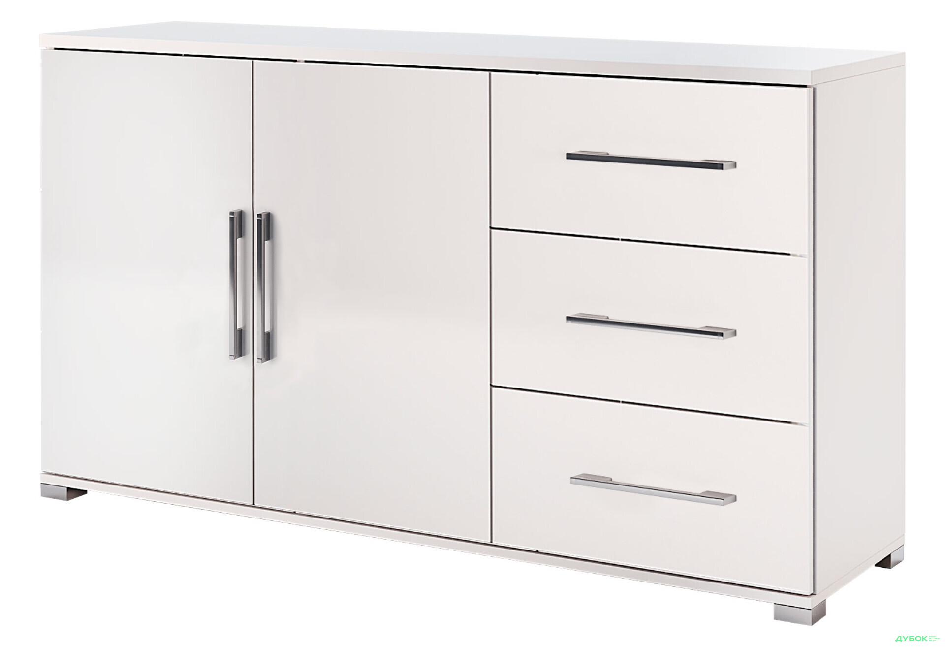Комод MiroMark Фемілі 2-дверний з 3 шухлядами 146 см Білий - Зображення 1 Зображення 1 - Комод MiroMark Фемілі 2-дверний з 3 шухлядами 146 см Білий